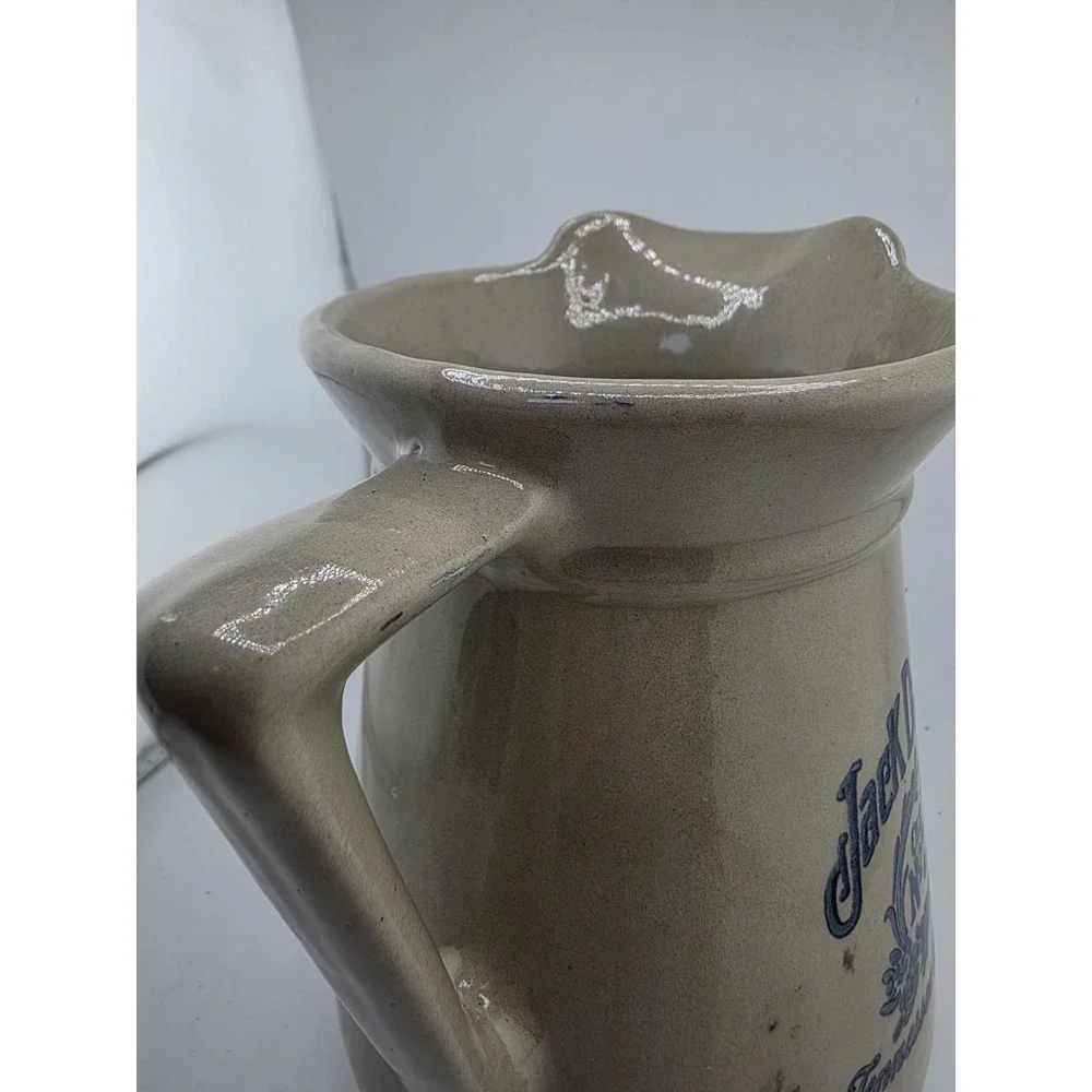Jack Daniel's Old No 7 Tennessee Whiskey Stoneware Pitcher Pottery VTG Barware - Picture 3 of 7